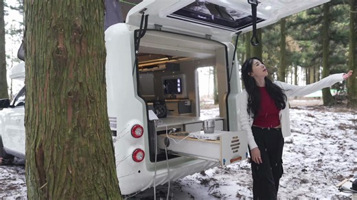 ❄️LUXURY RV CAMPING IN HEAVY SNOW by yoyo camp