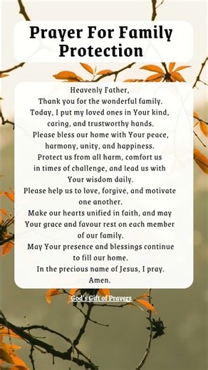 Powerful Prayer Of Protection For Family | Prayer For Family Protection