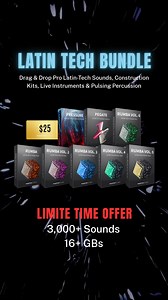Latin flavor, tech house power. 16+ GB, 45 construction kits, 3,000+ sounds—all 100% royalty-free. Build club-ready grooves in minutes. | Phantom Sounds | Facebook