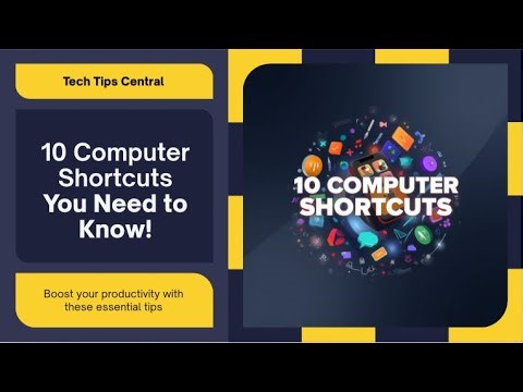 10 computer shortcuts. YOU NEED TO KNOW