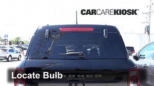 3rd Brake Light Bulb Replacement on a 2021 Ford Bronco Sport Badlands 2.0L 4 Cyl. Turbo