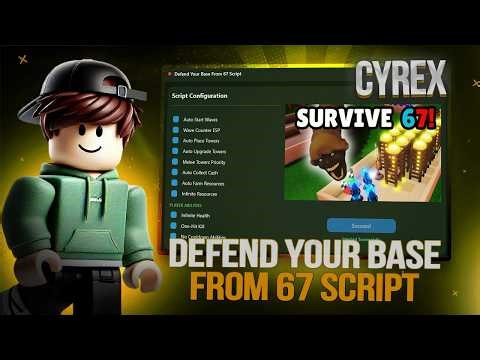 Defend Your Base From 67 Script | Infinite Money , Auto Open Crates | ios/android/pc