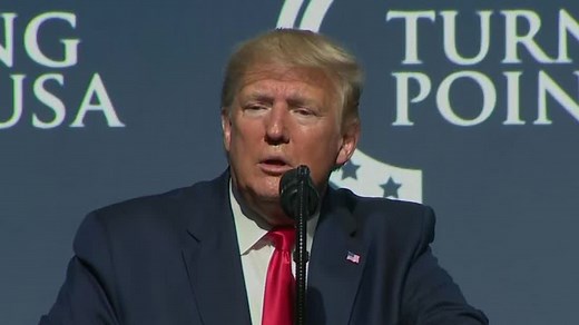 Watch Trump rant about wind turbines during speech