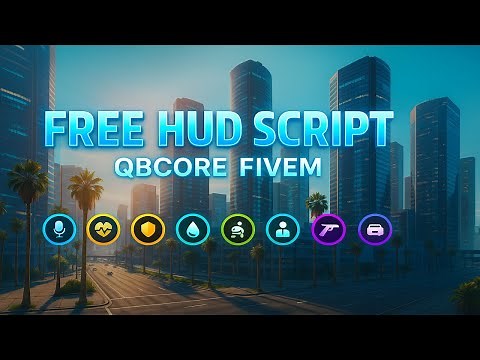 10 HUD in One Script | Free HUD script Fivem | Qbcore Framework