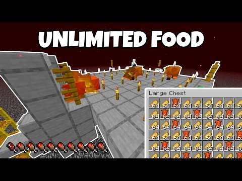 Hoglin Unlimited Food and Leather Farm - Minecraft 1.21+