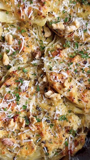 Caitlin Latessa-Greene | GARLIC-PARMESAN ROASTED CABBAGE SKILLET! This one takes 10 minutes to prep, then let it roast. Absolutely delicious & melts in your mouth!... | Instagram