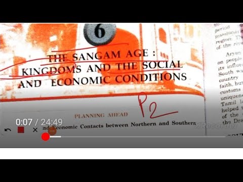 ICSE class 9 history chapter 6 The sangam age kingdoms and the social and economic conditions