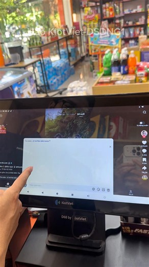 Using a KiotViet POS machine for entertainment #kiotviet