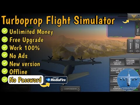 Turboprop Flight Simulator MOD v1.34.1 New version | Unlimited Money, Free Upgrade, Work 100%