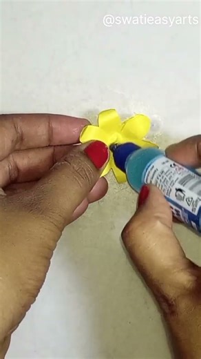 DIY Paper Ring Craft 😍💛 #shorts