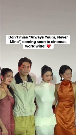 #AlwaysYoursNeverMine is coming to Philippine cinemas on September 30 and soon to the world! ❤️