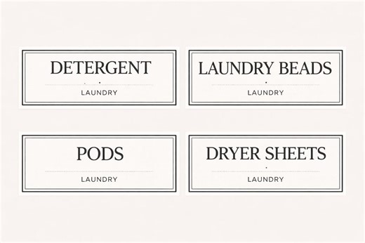 Minimalist Laundry Labels | Detergent, Softener, Scent Boosters | Modern Home Organization - Etsy