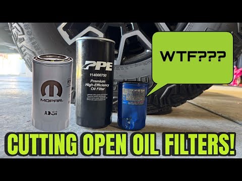 Cutting Open And Comparing PPE PF63 PF2232 And RAM Cummins Oil Filter