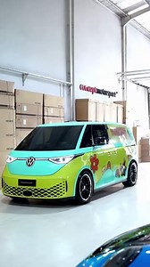VW ID. Buzz Mystery Machine Features Custom Wrap, Coilover Suspension