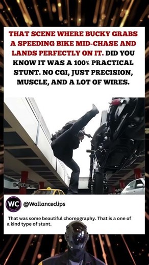 That one scene when Bucky grabs a Bike Mid Chase