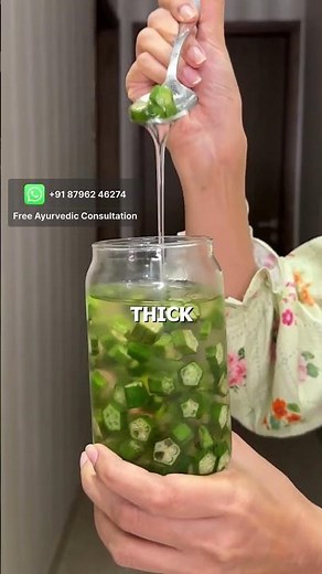 A simple Ayurvedic okra water