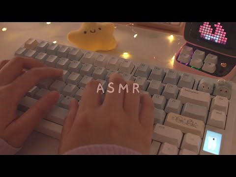 [Cozy ASMR] soothing typing on 6 different Keyboards | for sleep, relaxation and studying ☁️