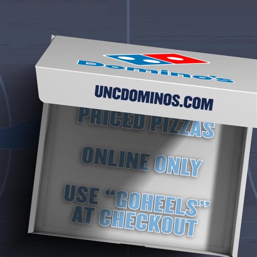 10K views · 119 reactions | HEELS ROCK 落 Thanks to UNC Basketball's win over Kansas, use promo code “GOHEELS” for 50% off online orders on Saturday, November 8th at participating NC Domino's Pizza locations! Details: uncdominos.com | North Carolina Tar Heels | Facebook