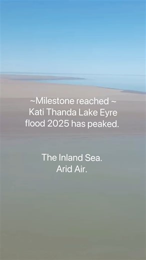 Kati Thanda–Lake Eyre Reaches Major Milestone! After five months of sustained inflow from the Diamantina and Warburton Rivers, Kati Thanda–Lake Eyre achieved an estimated 80–90% surface water coverage mid August — one of its most significant flooding events in recent years. Record Cooper Creek floodwaters from Queensland continue to flow into the lake; however, inflow is now less than the rate of evaporation. The upper claypans are drying, and the Warburton Groove is contracting as the system be