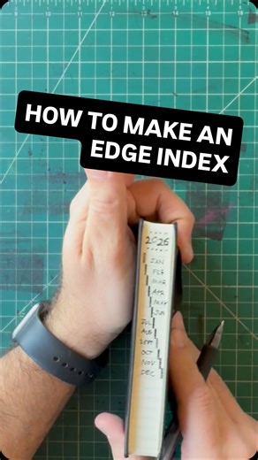 Austin Kleon on Instagram: "How I make edge indexes in my notebooks. Nerd shit."