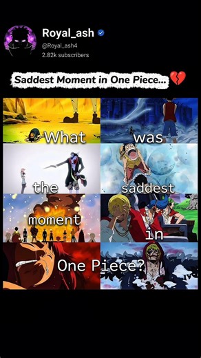 Saddest Moment in One Piece… 💔 #anime #onepiece #memes