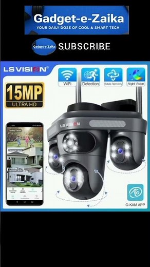 Best 15MP WiFi Security Camera 2025 | LS VISION Triple Lens 360° PTZ CCTV Review