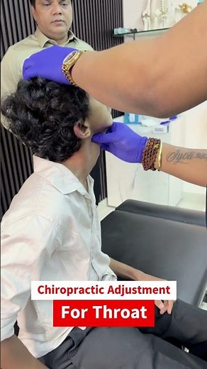 Throat Relief with Chiropractic Adjustment 😱| Dr. Rajneesh Kant
