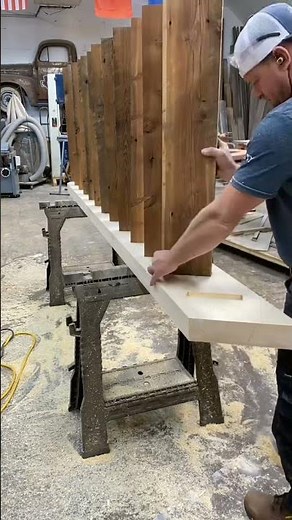 Reclaimed wood loft access ladder
