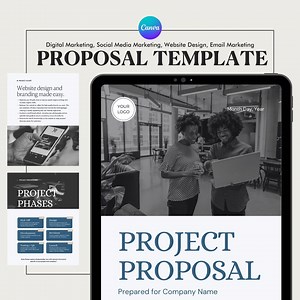 Project Proposal Template: Customizable Canva Design (digital Download) - Etsy