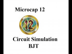 Microcap12- simulation of a circuit including a BJT
