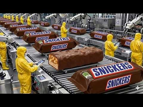 How Snickers Are Made In Factory: Inside The Largest Snickers Factory (Full Process)