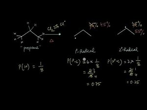 Selectivity in Chlorination | Free Radical Reactions | Chemistry | Khan Academy