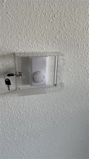 Thermostat lockboxes to keep the kids from touching or changing it. Easy to install using the included anchors and screws. The keys are universal and will work between all of them. #lockbox #thermostat #thermostatlock #heater #energyefficiency #lock #child #childproof