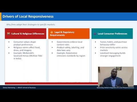 BALANCING GLOBAL INTEGRATION AND LOCAL RESPONSIVENESS IN WORLDWIDE MARKETING BY JOSEPH ANOKWA OMARI