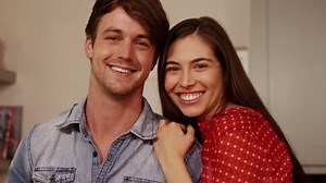 Smiling Couple Hugging Looking Camera Home Stock Footage Video (100% Royalty-free) 14184191 | Shutterstock