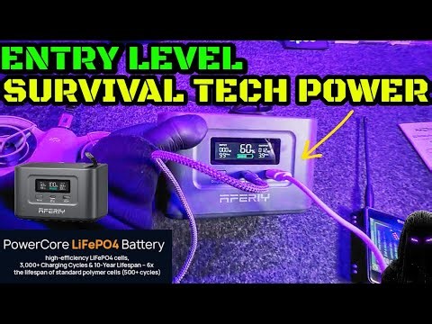 ENTRY LEVEL SURVIVAL TECH - POWER STATION! Unboxing the AFERIY Nano100!