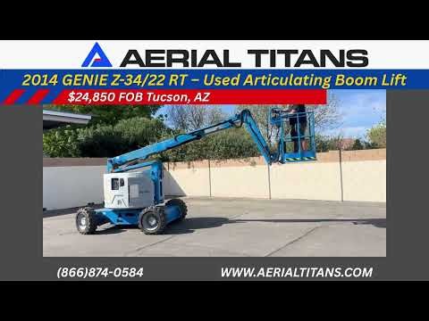 FOR SALE: 2014 GENIE Z-34/22 RT Articulating Boom Lift | 2,990 Hours | $24,850
