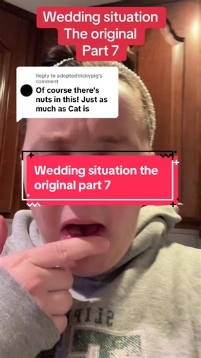 Replying to @adoptedtrickypig cat is caught red handed, not real smart or nice of her #weddingsituation #weddingdrama #weddingstory #weddinghumor #weddingskit