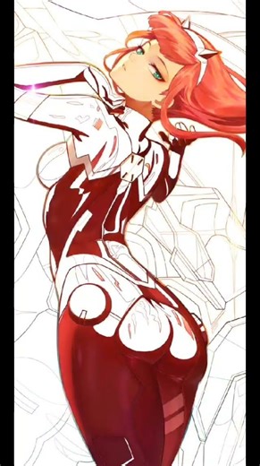 Zero two wallpapers 💖🍯#daring in the franxx #anime #colorfan