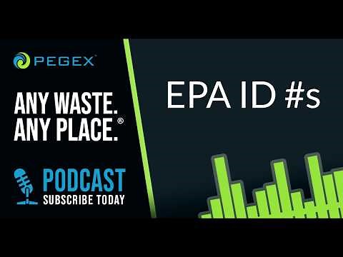 EPA ID Number - What it is and how to get one