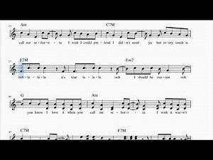 Señorita (Shawn Mendes, Camila Cabello) Backing track with Sheet Music