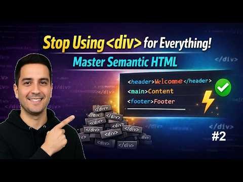 Semantic HTML Full Tutorial – Headers, Sections, and More
