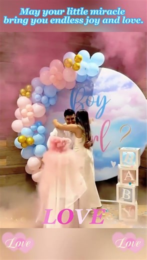 The best gender reveal 💐💐💐 #genderreveal #baby #genderrevealparty #foryou #fyp