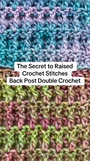 Hope Corner Farm on Instagram: "How to Back Post Double Crochet Stitch (BPDC) 🧶 Want to add beautiful texture to your crochet projects? In this quick crochet tutorial, I’ll show you how to work the back post double crochet stitch step by step. This crochet technique creates raised stitches that are perfect for crochet blankets, hats, ribbing, and more! Save this reel for later ✨ Follow along for more easy crochet tutorials! #crochet #crochettutorial #easycrochet #crochetstitch #crocheting"