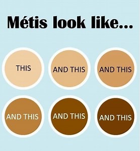 TRUTH. Being Metis IS NOT ABOUT SKIN COLOR. It is a UNIQUE / DISTINCT, People and History and Culture. #Elders #Ancestors #MetisPride #MetisLeaders #RedRiverMétis #MetisNation #MetisHistory #Métis #MetisNationhood #ManitobaMetis #SaskatchewanMetis #AlbertaMetis #Ancestors #Elders #Matriarchs #leadershipskills #KnowledgeKeepers #Genealogy #FamilyTree #familyhistory #Kinship #community #Pride | Metis History And Culture Page.