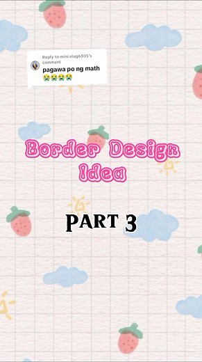 Math Border Design Idea for Graphic Art