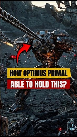 How strong is Optimus Primal that he able to hold this ? 😳 #edformers #transformers