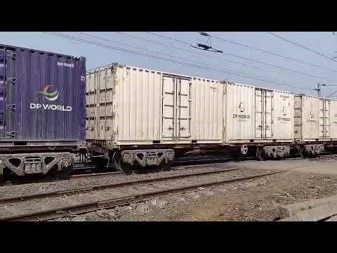 CONTAINER TRAIN RUNNING