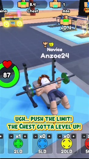 Roblox Gym Fail: The "Accidental" Hulk Build #Roblox #MuscleLegends #RobloxGym
