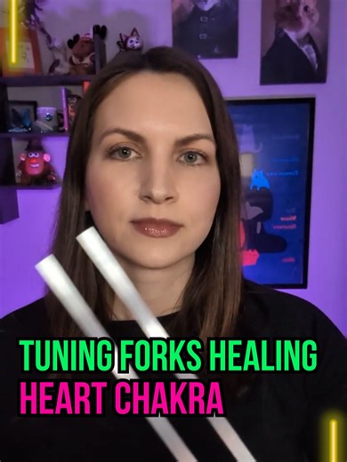 Heart Chakra Balancing 🎶 174 hz Tuning Forks. Consent to receive. #tuningforks #energyhealing #heartchakra #calming #soundhealing